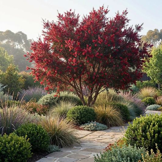 Burgundy Queen Tea Tree - Leptospermum scoparium 'Burgundy Queen'