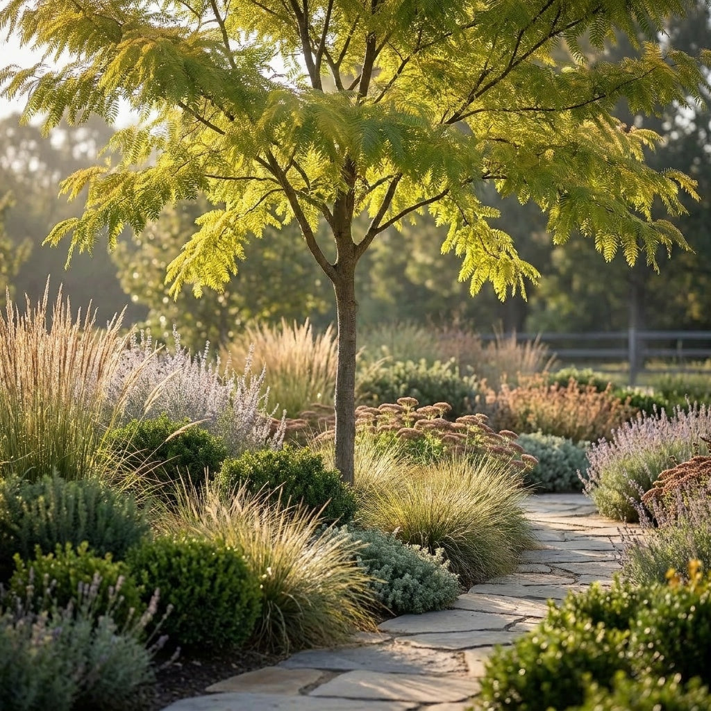 Sunburst Honey Locust - Gleditsia triacanthos var. inermis 'Sunburst'