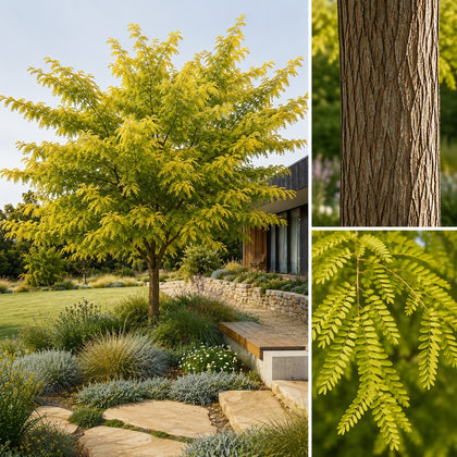 Golden Honey Locust - Gleditsia 'Lime Gold'