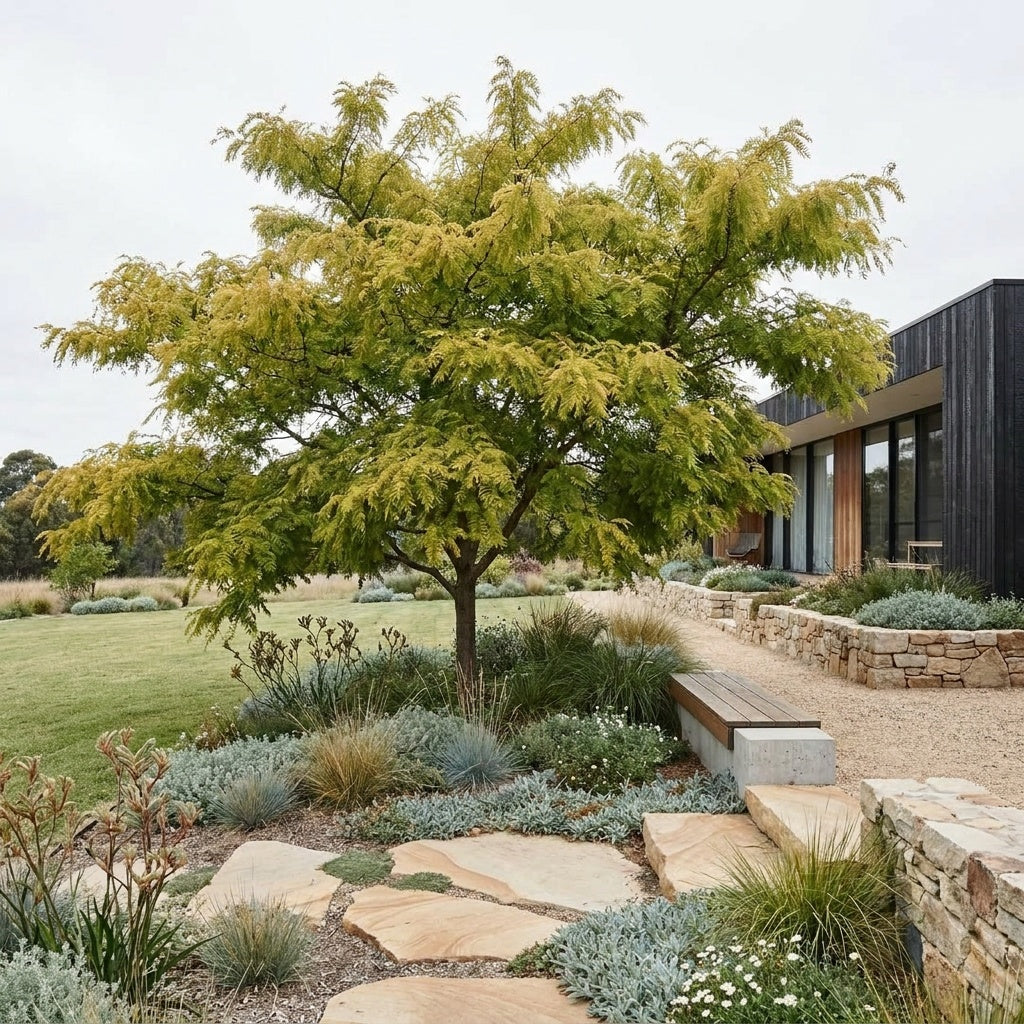 Golden Honey Locust - Gleditsia 'Lime Gold'