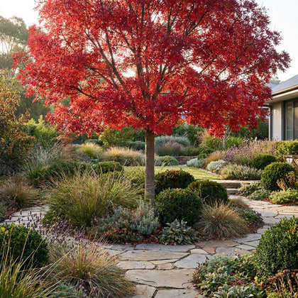 Jerilderie Red Tree - Brachychiton 'Jerilderie Red'