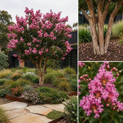 Pink Crepe Myrtle - Lagerstroemia 'Zuni'