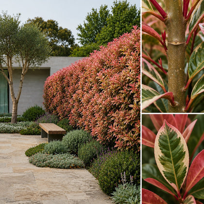 Pink Marble Photinia - Photinia 'Pink Marble'