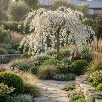 Prunus ‘Snow Fountain’ - Prunus ‘Snofozam’