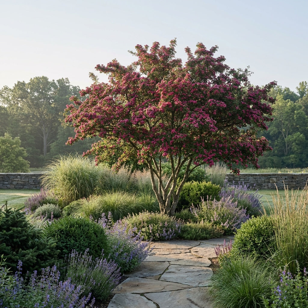 Red Flowering Hawthorn - Crataegus laevigata ‘Paul’s Scarlet’