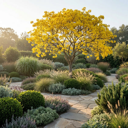 Silver Trumpet Tree - Tabebuia argentea