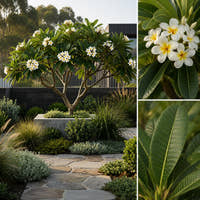 Singapore White Frangipani - Plumeria obtusa