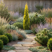 Swane's Golden Pencil Pine - Cupressus sempervirens ‘Swane’s Gold’
