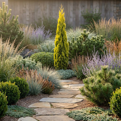 Swane's Golden Pencil Pine - Cupressus sempervirens 'Swane's Gold'