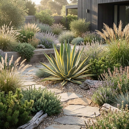 Variegated Agave - Agave americana 'Variegata'