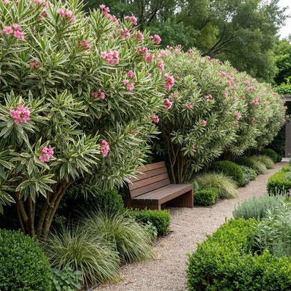 Variegated Oleander - Nerium oleander 'Variegated'