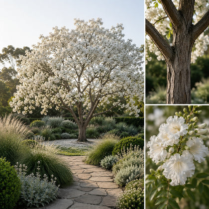 White Jacaranda Tree - Jacaranda mimosifolia 'Alba'