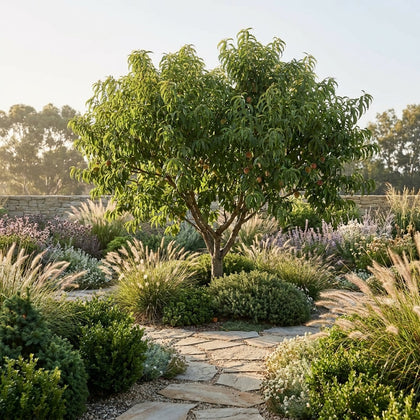 White Opal Peach Tree - Prunus persica 'White Opal'