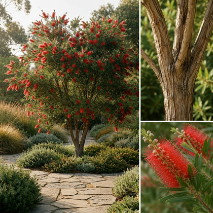 Wildfire Bottlebrush - Callistemon viminalis 'Wildfire'