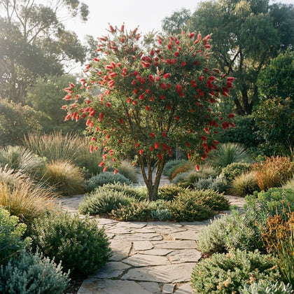 Wildfire Bottlebrush - Callistemon viminalis 'Wildfire'